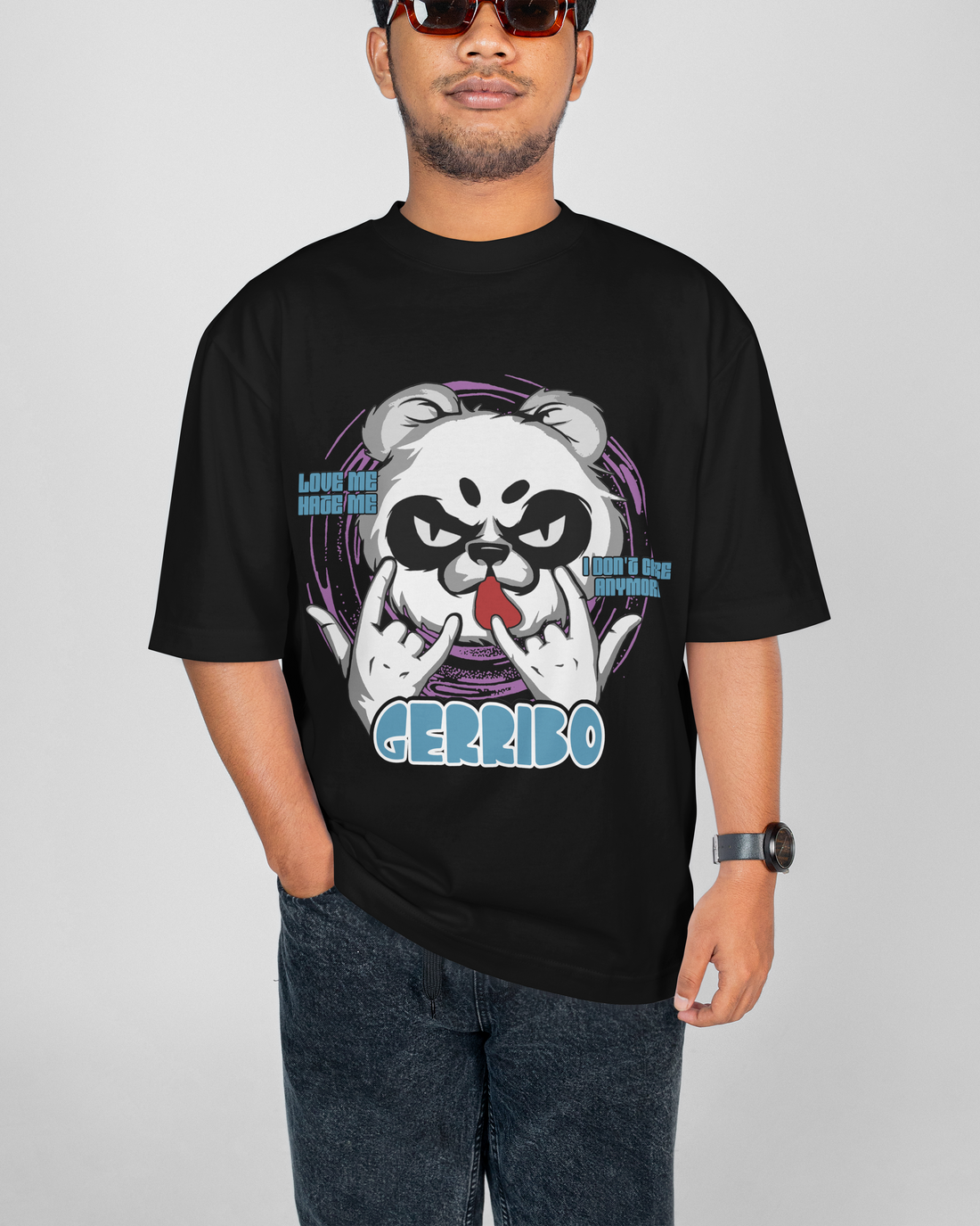 Panda Unisex Oversized Tshirt