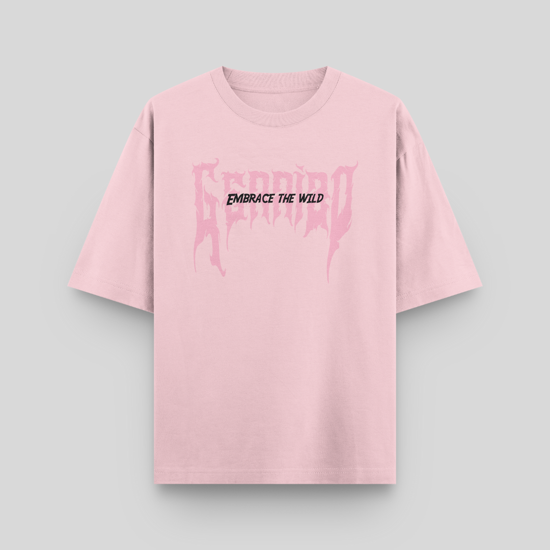 Shikari Oversized Baby Pink Tshirt