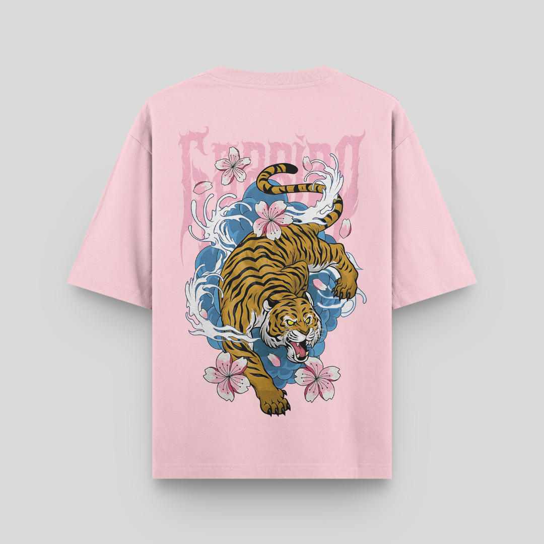 Shikari Oversized Baby Pink Tshirt