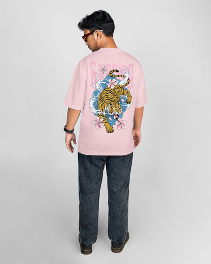 Shikari Oversized Baby Pink Tshirt