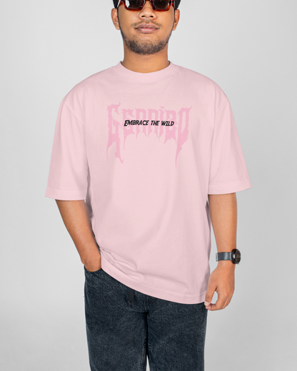 Shikari Oversized Baby Pink Tshirt