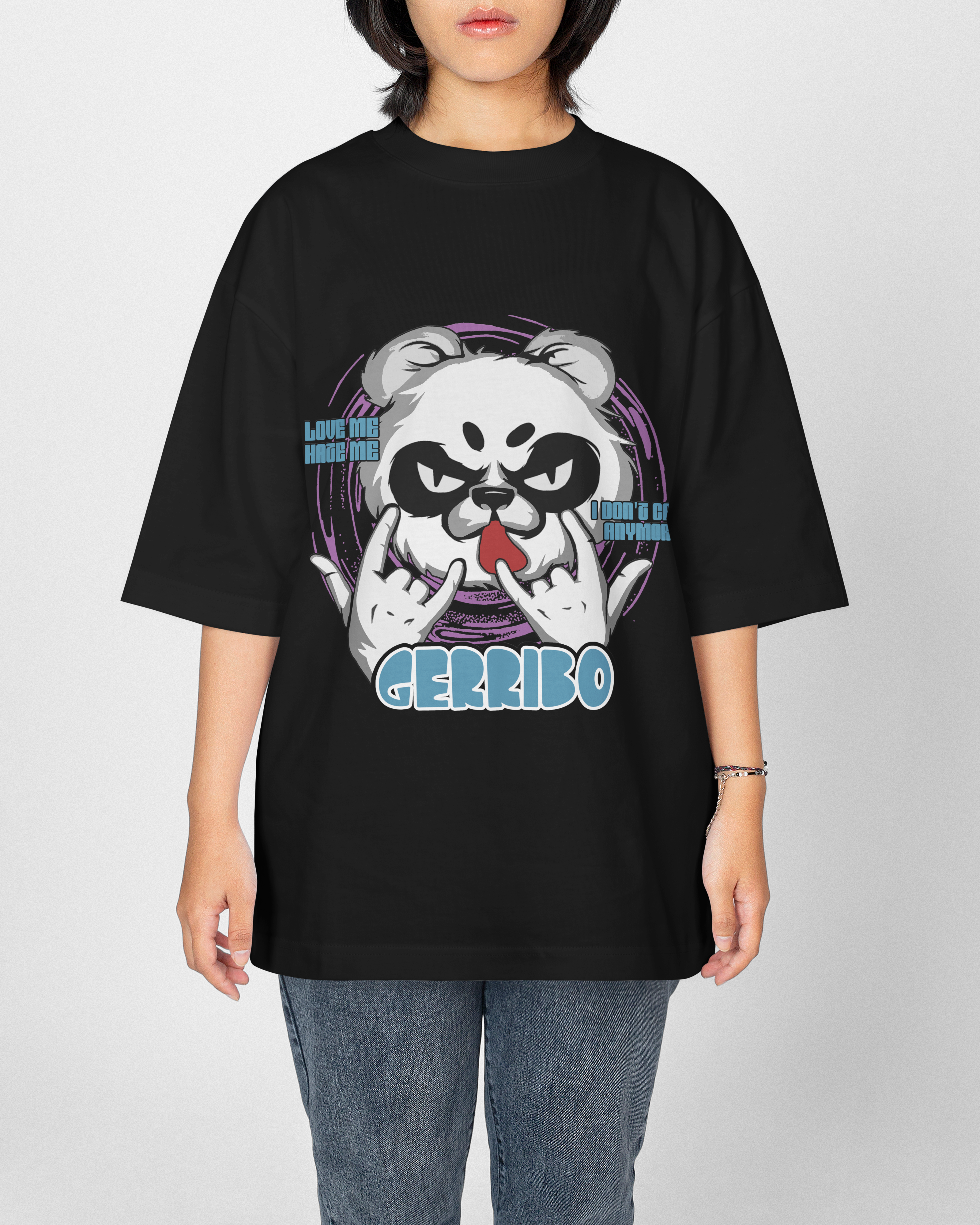 Panda Unisex Oversized Tshirt