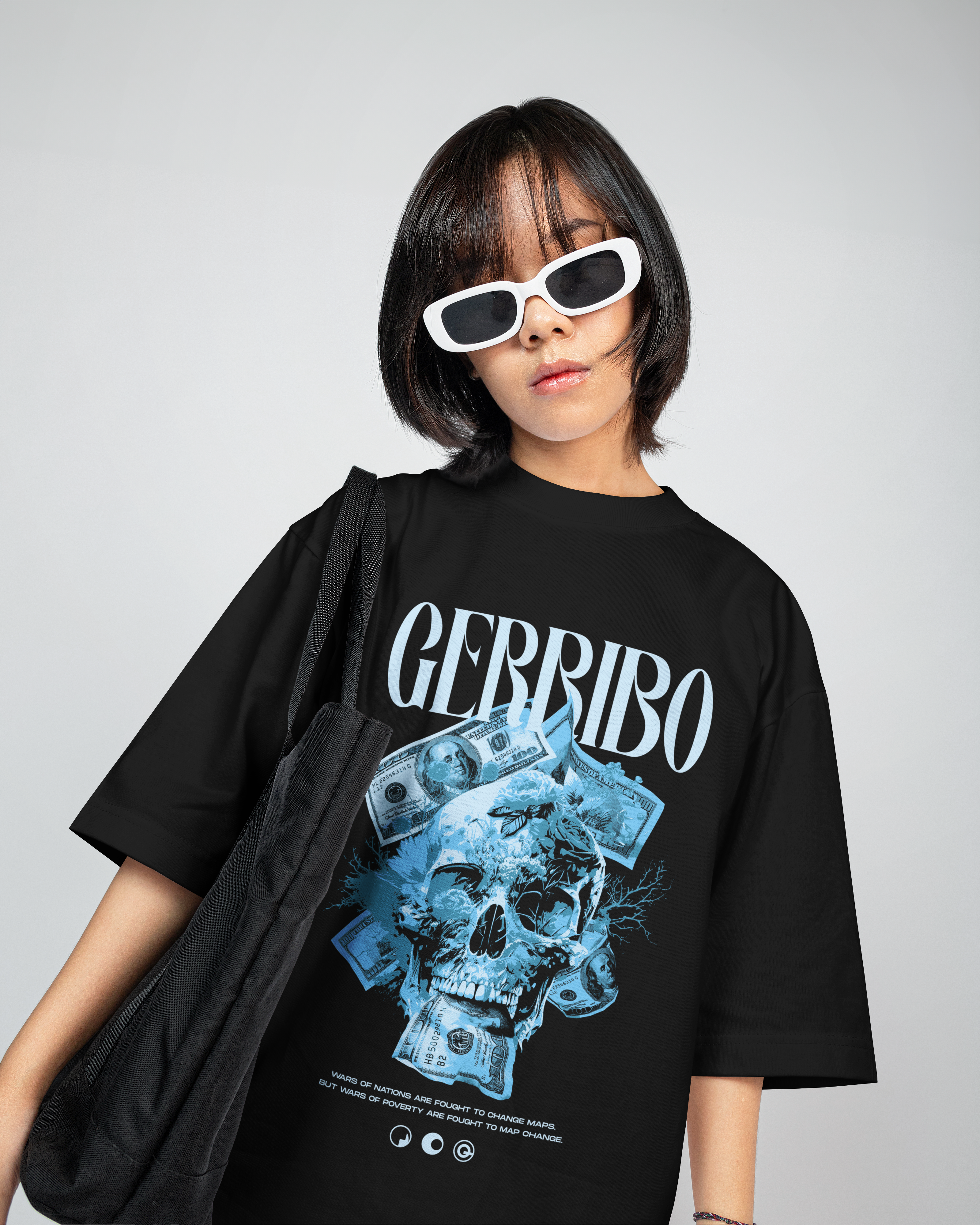 Skull Unisex  Oversized Tshirt